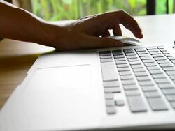 Using Computer Mouse Stock Footage