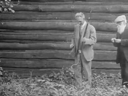Henry Ford and John Burroughs Stock Footage