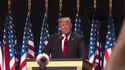 CLEAN : Convention attendees show love for Trump speech News Clip