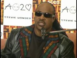 Stevie Wonder Press Conference to Promote His New Album 'A Time 2 Love' Stock Footage