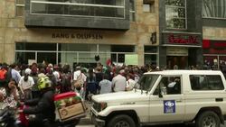 Protest outside restaurant after owner said young woman was raped because she was dressed provocatively News Clip