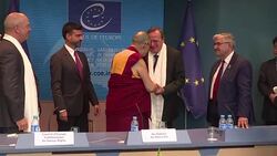 CLEAN : The Dalai Lama addresses the European Council News Clip