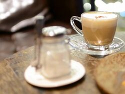 HD:Coffee and cake for break time Stock Footage