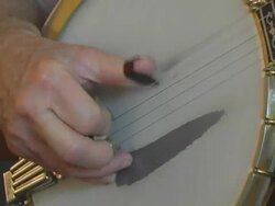 banjo close-up Stock Footage