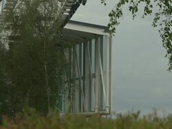 Emirates Airline Cable Car South Station Stock Footage