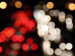 Defocused of Car's light. Stock Footage