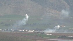 CLEAN : Israel shells border area in south Lebanon News Clip