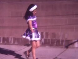 Purples Dress 1960's Stock Footage