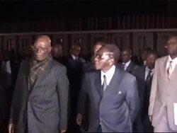 Mugabe leaves hotel, Mbeki arrives to mediate in power-sharing negotiations News Clip