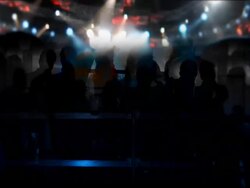 Night Club Crowd Stock Footage
