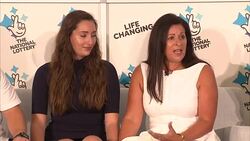 Sonia Davies lottery winner presser News Clip