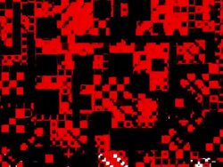 CHESSBOARD PATTERN : squares, chaotic progress, finally disappear (TRANSITION) Stock Footage