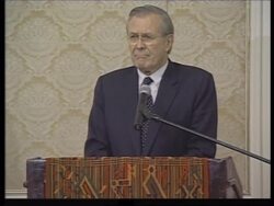 Rumsfeld announces renewal of military aid to Guatemala News Clip