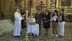 CLEAN : Lesbian couples baby is baptized with Kirchner as godmother News Clip