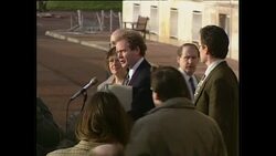 Martin McGuinnes Speaks to Press at Stormont News Clip