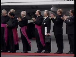 GERMANY: PADERBORN-LIPPSTADT AIRPORT: POPE ARRIVES FOR VISIT Instructional Video