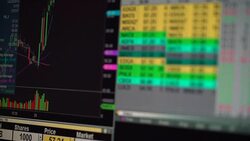 Stock Market Monitor Screen Stock Footage