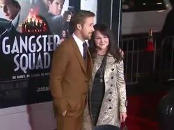 Ryan Gosling, Donna Gosling at Gangster Squad Los Angeles Premiereon 1/7/2013 in Hollywood, CA.(Footage by WireImage Video/Getty Images Entertainment Video) Stock Footage