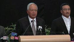 Malaysian Prime Minister Najib Razak says a new analysis of satellite data shows that the missing Malaysia Airlines plane plunged into the southern Indian Ocean. (March 24) News Clip