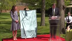 The Duchess of Cambridge opens Hampton Court's Magic Garden News Clip