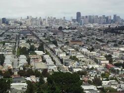 San Francisco neighborhoods and cityscapes Stock Footage