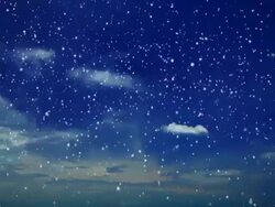 Snowfall and sky background Stock Footage