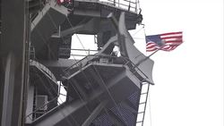 Radar dish on the USS Carl Vinson News Clip