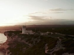 Aerial View of Corsica Coastline Bonifacio Stock Footage