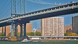 New York manhattan bridge Stock Footage