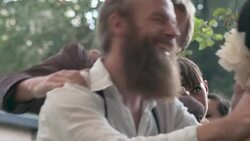 Friends celebrating at a wedding party. Stock Footage