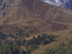 Glacier on Mt Marmolada in the Dolomites TILT UP Stock Footage
