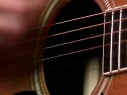 Acoustic Gitar Player Close Up Stock Footage