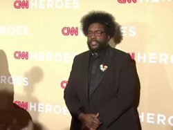 Questlove at 2014 CNN Heroes: An All Star Tribute - Red Carpet at American Museum of Natural History on November 18, 2014 in New York City Stock Footage