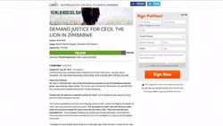 CLEAN : Thousands sign petition demanding justice for Cecil the lion News Clip