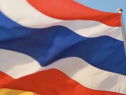 thai flag. Stock Footage