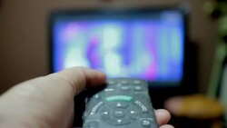 Using remote control Stock Footage