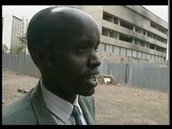 KENYA: NAIROBI: US EMBASSY BOMB ATTACK: 3 MONTHS ON (V) News Clip