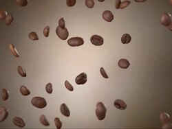 Coffee Beans Over Studio Background (Super Slow Motion) Stock Footage