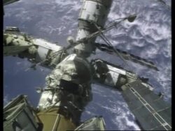 SPACE: US ASTRONAUT CELEBRATES CHRISTMAS ABOARD MIR SPACE STATION News Clip