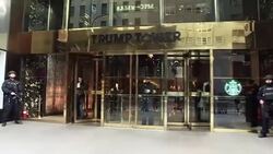 Armed police outside Trump Tower News Clip