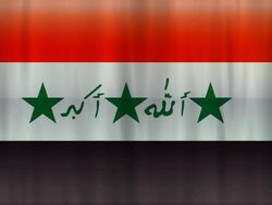 Iraq flag background (HD720 original) Stock Footage