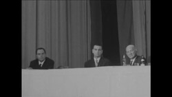 CAN853 NPD PARTY RALLY, RIGHTWING YOUTH DEMONSTRATE OUTSIDE Instructional Video