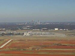 WS AERIAL View of Charlotte Douglas International Airport / North Carolina, United States Stock Footage
