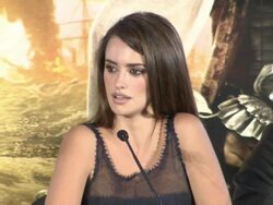 INTERVIEW Penelope Cruz on being a fan of the films, more action roles at the Pirates of the Caribbean - On Stranger Tides Press Conference at London England. (Footage by WireImage Video/GettyImages) Stock Footage