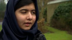 Pakistani girl shot by Taliban returns to school for first time since attack News Clip