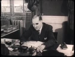 Cadets plan to escape occupation and meet with their director in secret. France, 1944 Stock Footage