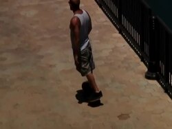 Skateboarding Away Stock Footage