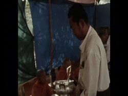 SYND 8-4-74 NEW YEAR CLEBRATIONS IN CAMBODIA News Clip