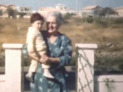 Grandma & Child Caracas 1958 Stock Footage