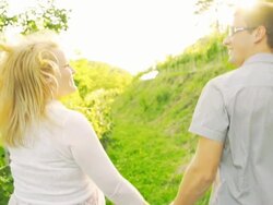 HD SUPER SLOW-MO: Loving Couple Looking Each Other Stock Footage